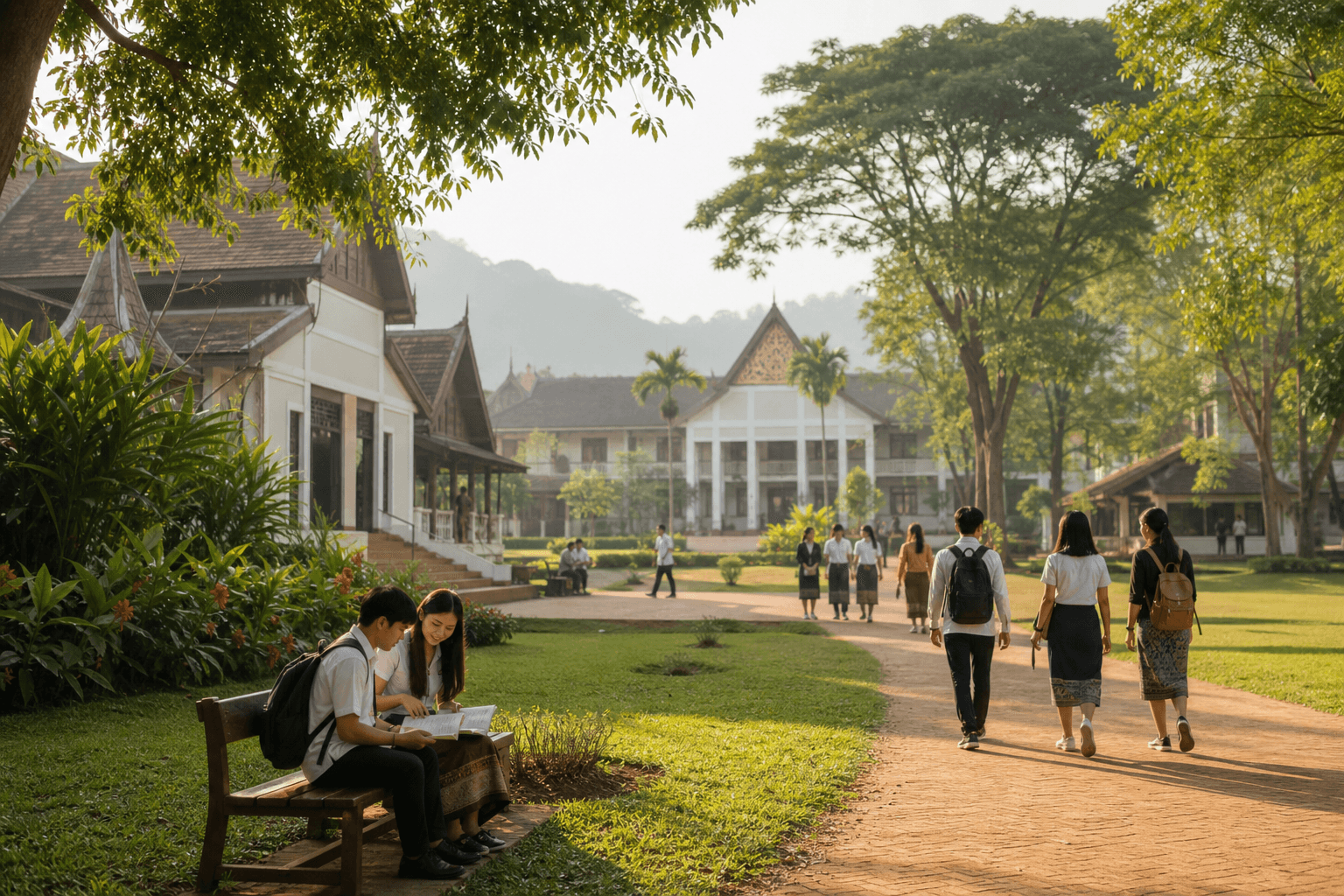Laos College Campus Landscape