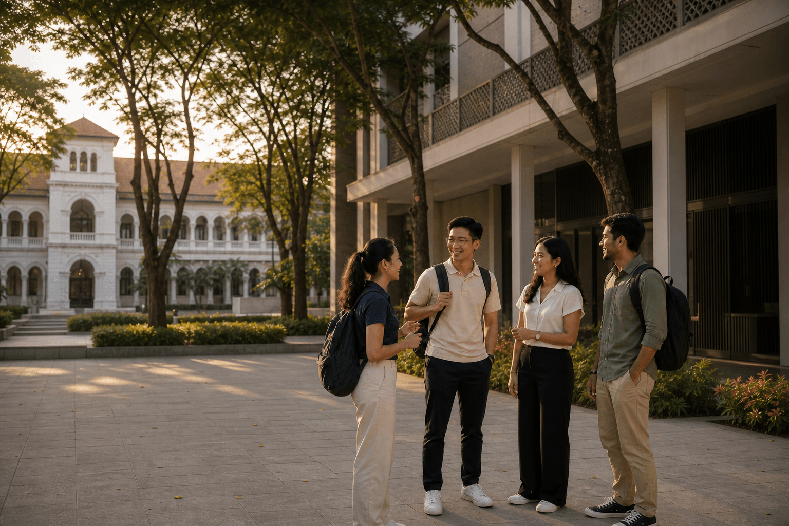 Singapore University Campus at Dusk4