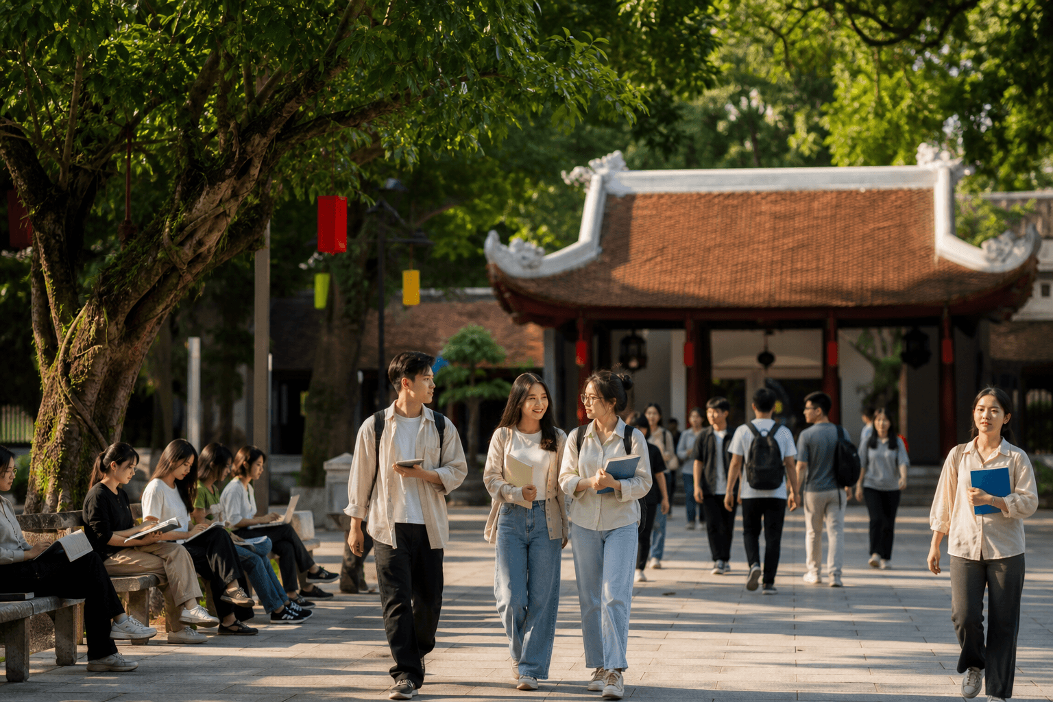 Vietnam University Campus at Dusk-1