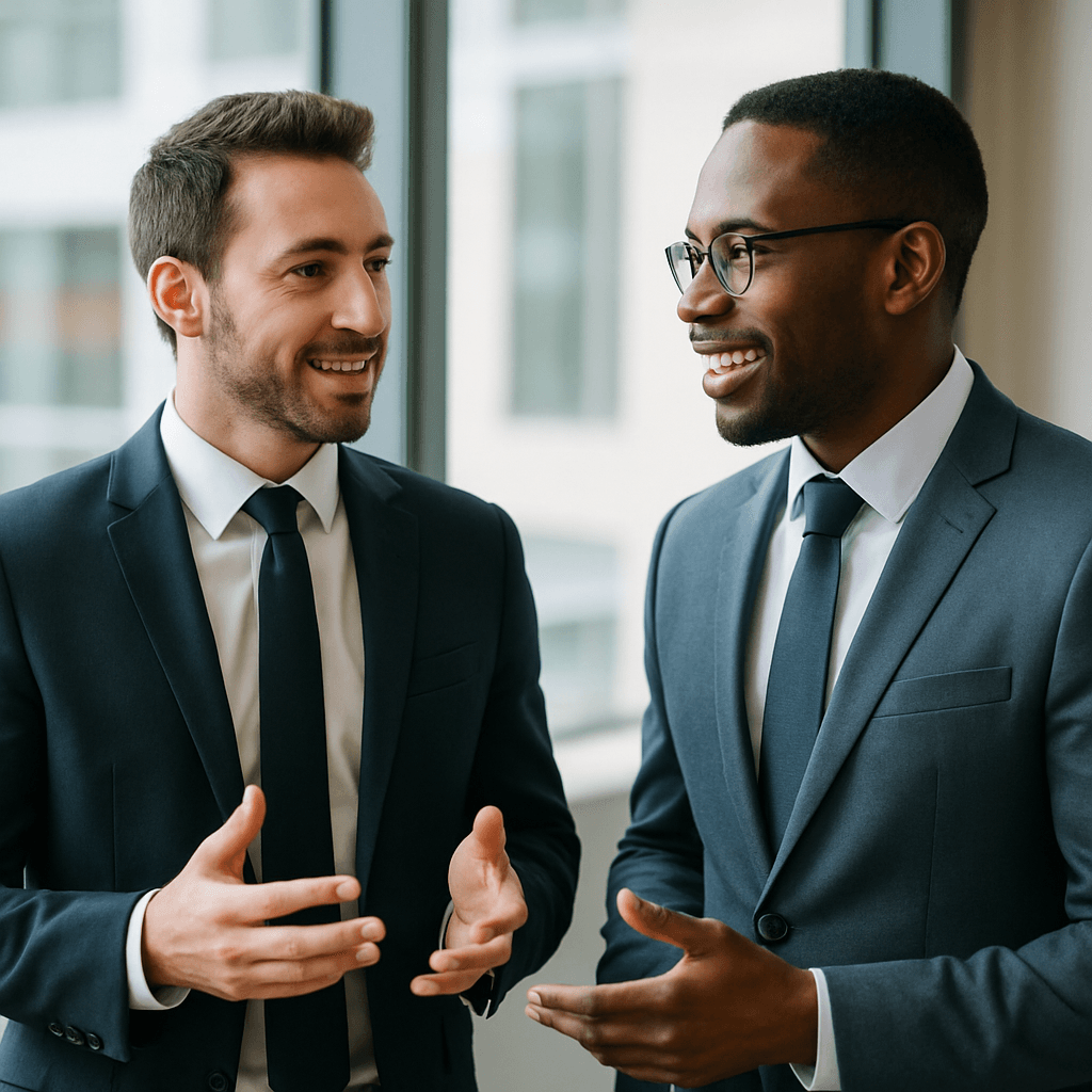 one professional talking to another professional