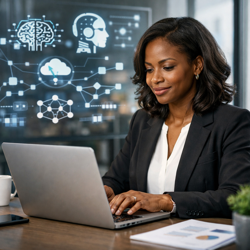 Illustration showing AI tools like ChatGPT and Claude being used for job searching and resume writing in 2026