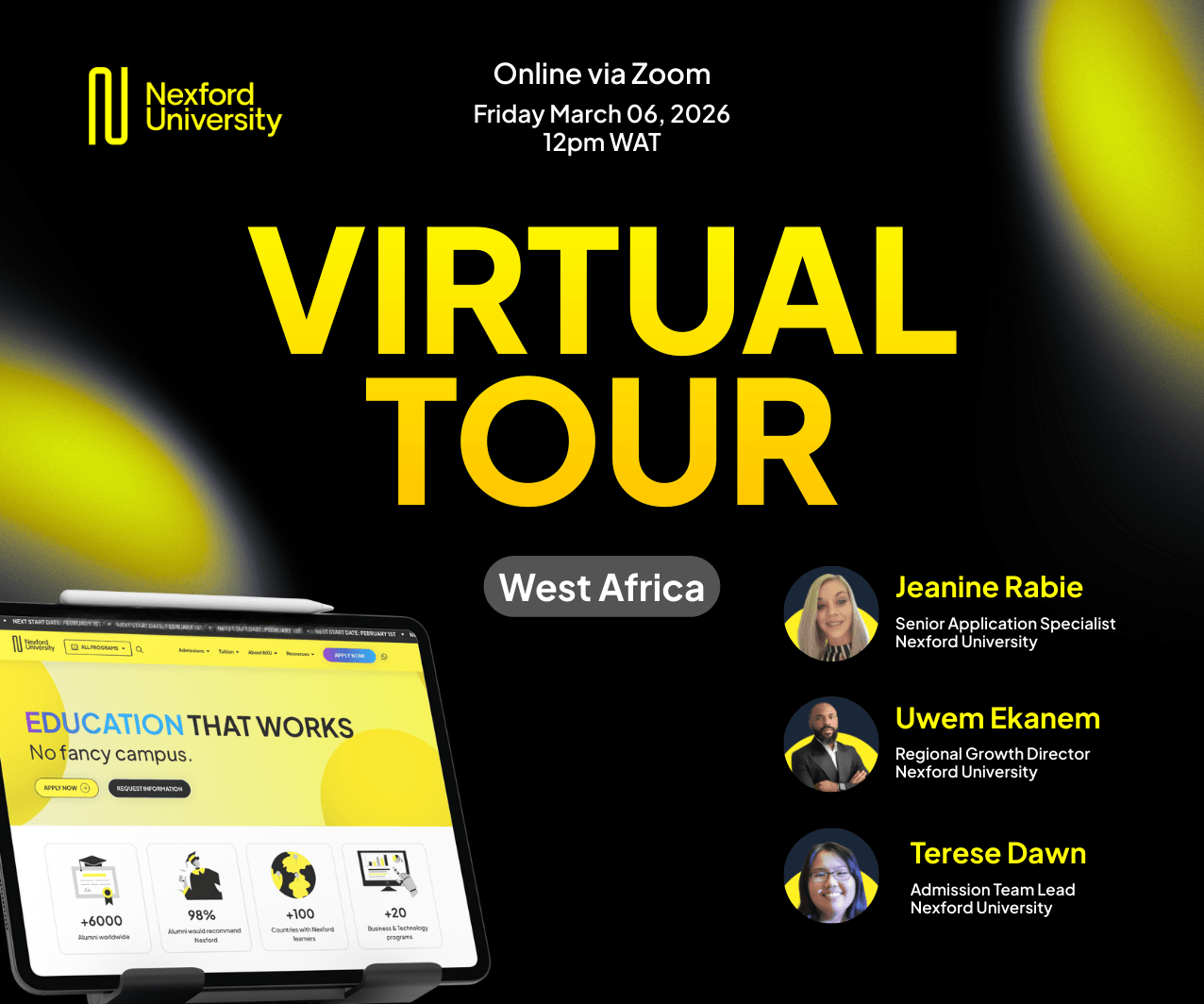 West Africa Virtual Open Day | March 2026 