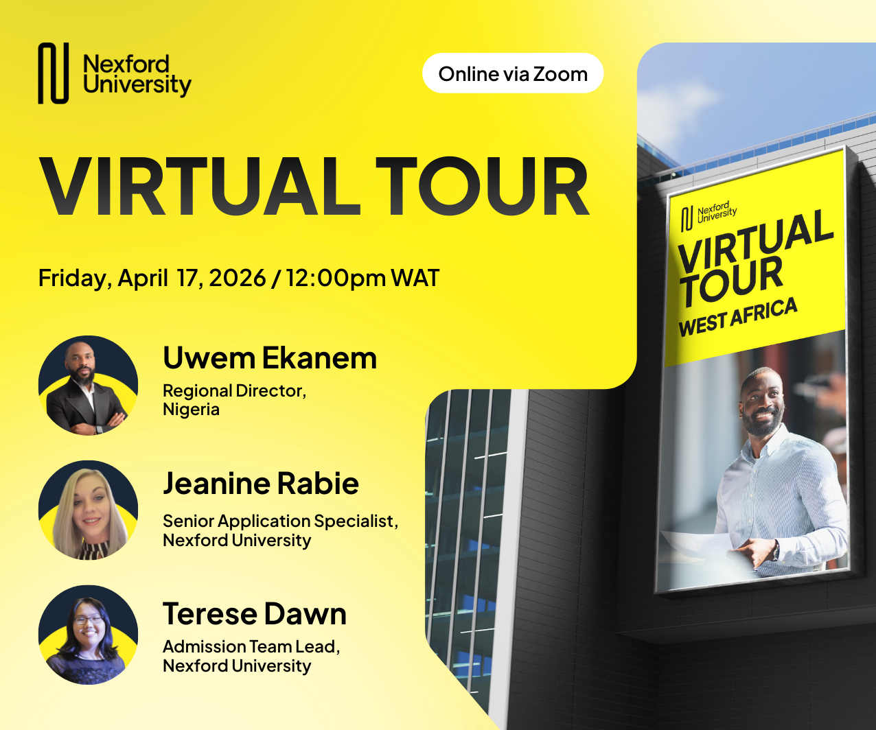 West Africa Virtual Open Day | April 2026